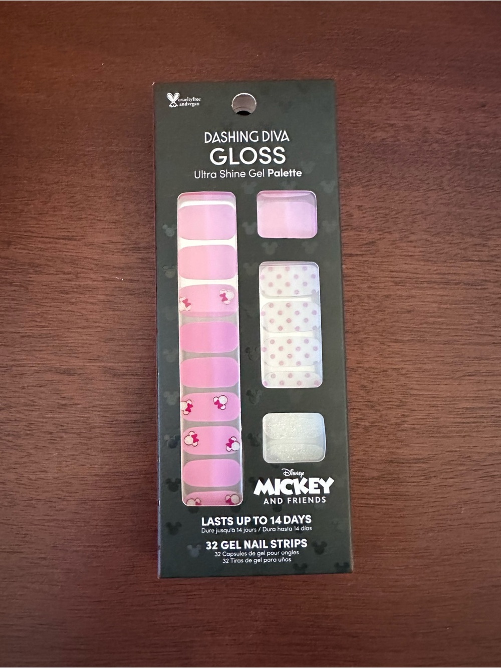 Dashing Diva Gloss Pink Disney Mickey Gel Nail Strips